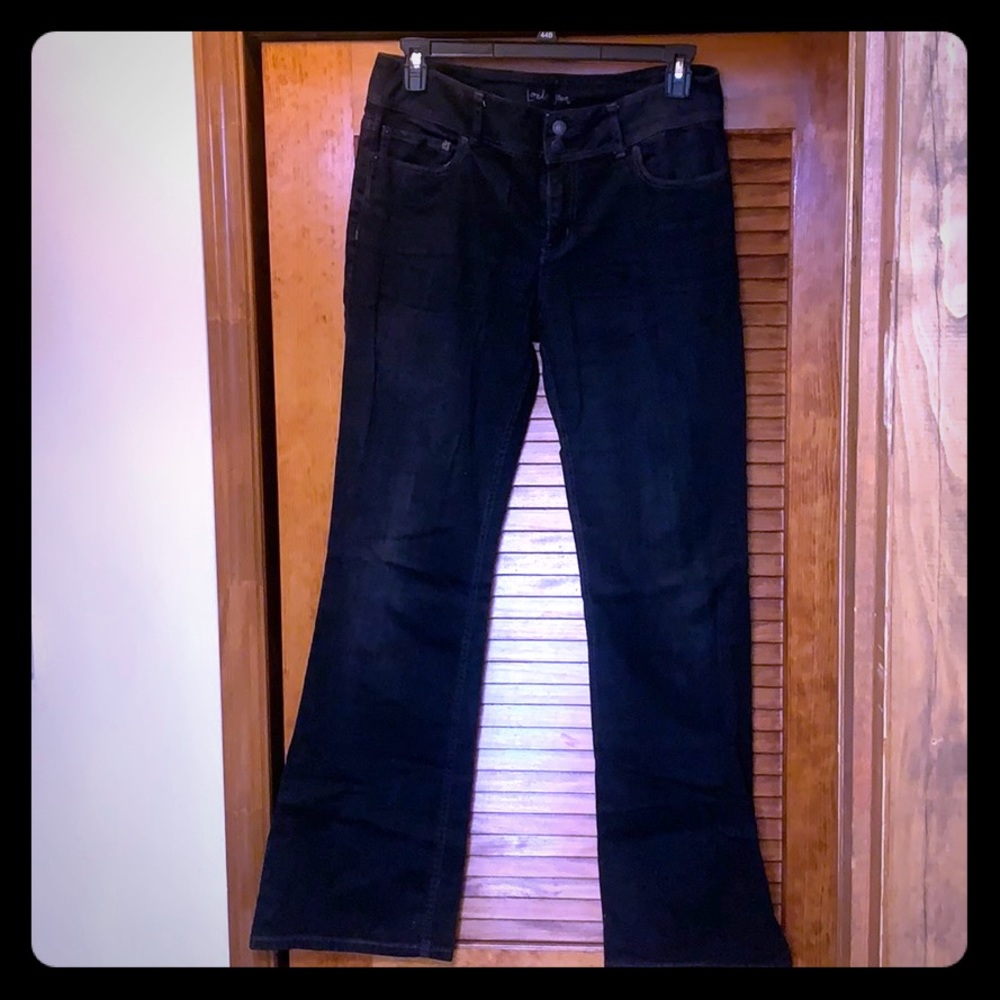 London jeans black two button denim